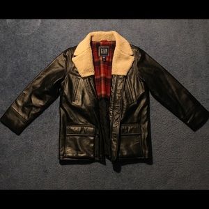 Gap Black Leather Jacket!!❄️❄️